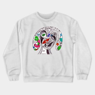 Pappi Visage Hypocrite (Visionary Art) Crewneck Sweatshirt